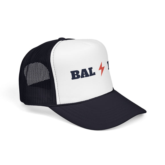 Baltimore, Maryland Retro Trucker Hat - Lightning Foam Cap