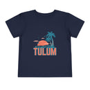 Tulum, Mexico Toddler T-Shirt - Retro Palm Tree Toddler Tulum Shirt-3