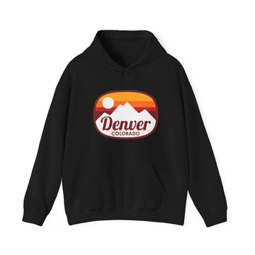 Buy black Denver, Colorado Hoodie - Retro Ombre Unisex Denver Hoodie Sweatshirt
