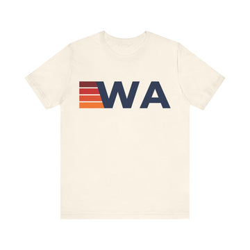 Washington Retro Stripes T-Shirt | Washington State Tee - 0