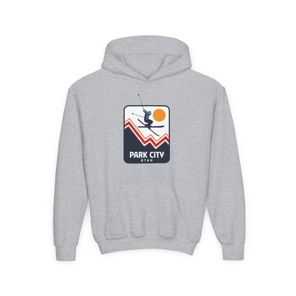 Park City, Utah Youth Hoodie - Snow Skiing Park City, Utah Kids Sweatshirt