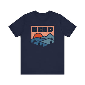 Buy navy Bend, Oregon T Shirt - Retro Graphic Tee