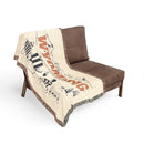 Wyoming Ski Town Throw Blanket | Mountain Woven Blanket-4