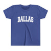 Dallas, Texas Youth Graphic Tee - Kids Dallas T Shirt
