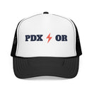 Portland, Oregon Retro Trucker Hat - Lightning Foam Cap-2