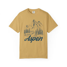 Aspen, Colorado Graphic Tee - Mountain Illustration Aspen T Shirt - 0