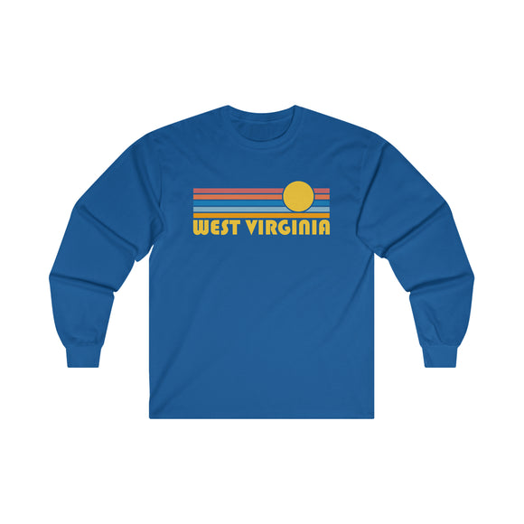 West Virginia Long Sleeve Shirt - Retro Unisex Shirt
