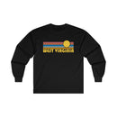 West Virginia Long Sleeve Shirt - Retro Unisex Shirt-3