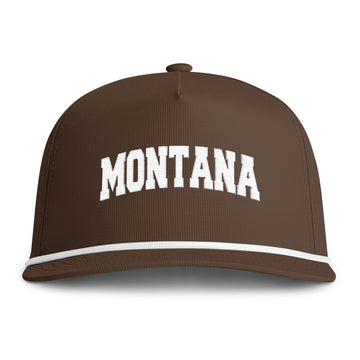 Montana Embroidered Rope Hat - Vintage Sunwashed Rope Cap, Comfort Colors - 0