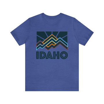 Buy heather-true-royal Idaho T-Shirt - Retro Unisex Idaho Shirt