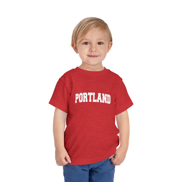 Portland, Oregon Toddler Graphic Tee - Kids Portland Vacation Shirt