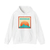 Bozeman, Montana Mountain Sun Hoodie - Unisex Hooded Sweatshirt, Travel Sweatshirt, Sunset