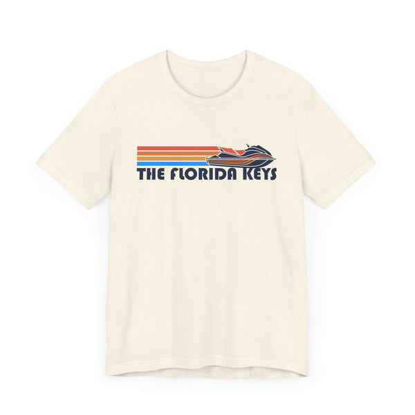 The Florida Keys T Shirt - Retro Jetski PWC Graphic The Florida Keys Tee