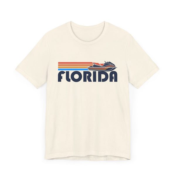 Florida T Shirt - Retro Jetski PWC Graphic Florida Tee