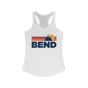 Bend, Oregon Women's Racerback Tank Top - Mountain Lover Sleeveless Shirt, Women's Bend Hiking Tank
