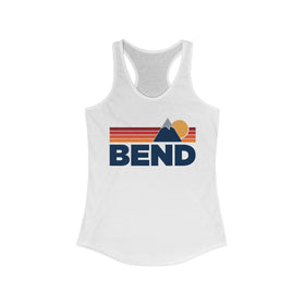 Bend, Oregon Women's Racerback Tank Top - Mountain Lover Sleeveless Shirt, Women's Bend Hiking Tank