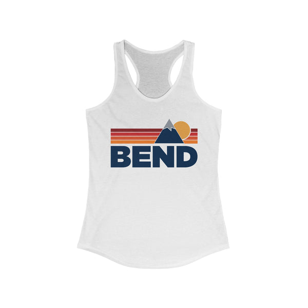Bend, Oregon Women's Racerback Tank Top - Mountain Lover Sleeveless Shirt, Women's Bend Hiking Tank