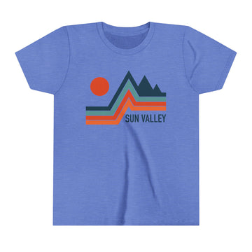 Sun Valley, Idaho Youth Shirt - Retro Mountain Sun Valley Kid's T-Shirt