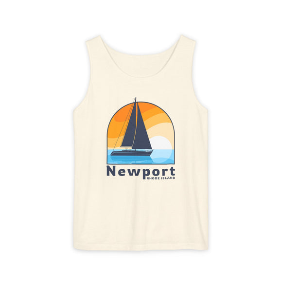 Newport, Rhode Island Sailboat Tank Top | Comfort Colors 100% Cotton