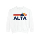 Alta, Utah Mountain Stripes Sweatshirt | Comfort Colors - 100% Cotton-3