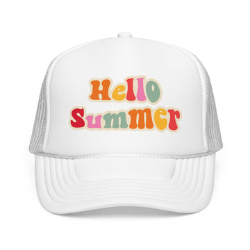 Hello Summer Trucker Hat Boho