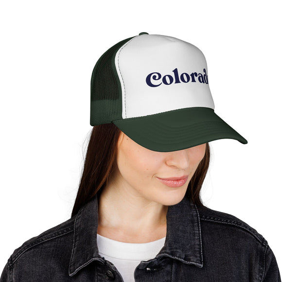 Colorado Retro Mountains Trucker Hat