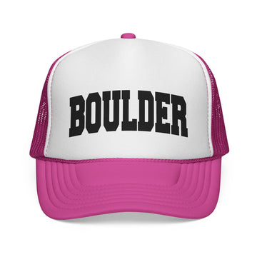 Buy pink Boulder, Colorado Collegiate Style Trucker Hat