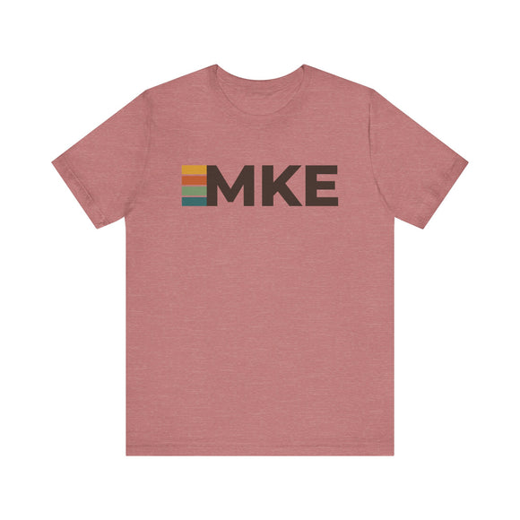 Milwaukee, Wisconsin tee - MKE t shirt retro stripes