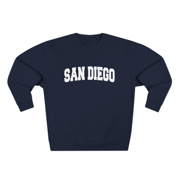 Buy navy Premium San Diego, California Retro Graphic Sweatshirt