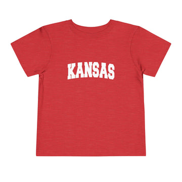 Buy heather-red Kansas Toddler Graphic Tee - Kids Kansas Vacation T-Shirt