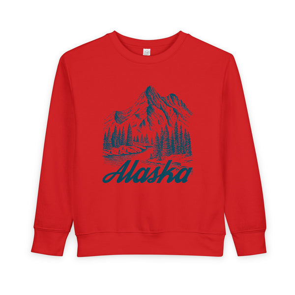 Alaska Toddler Sweatshirt - Alaska Toddler Crewneck Sweatshirt