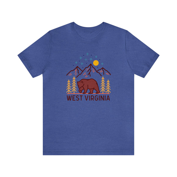 West Virginia T-Shirt - Retro Unisex West Virginia Shirt