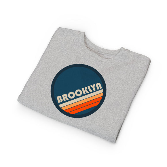 Brooklyn, New York Toddler Sweatshirt - Retro Brooklyn Toddler Crewneck Sweatshirt