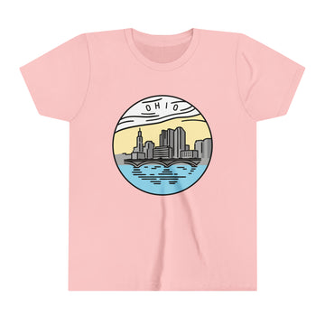 Buy pink Ohio Youth T-Shirt - Unisex Kids Ohio Shirt