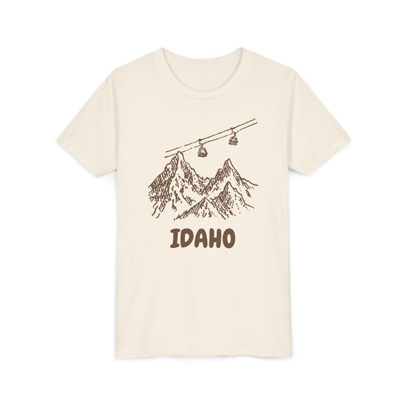Idaho Youth T-Shirt — Vintage Gondola Ski Mountain Tee