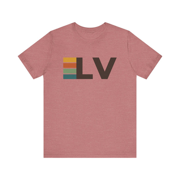 Las Vegas, Nevada tee - LV t shirt retro stripes