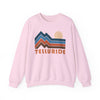 Telluride, Colorado Sweatshirt Retro Mountains, Telluride Unisex Graphic Crewneck