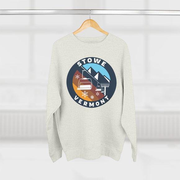 Premium Stowe, Vermont Mountain Ski Lift Sweatshirt