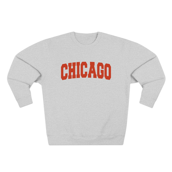 Chicago Retro Orange Crewneck Sweatshirt