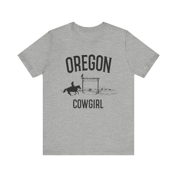 Buy athletic-heather Oregon Cowgirl Graphic Tee