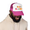 Hello Summer Trucker Hat Boho-15