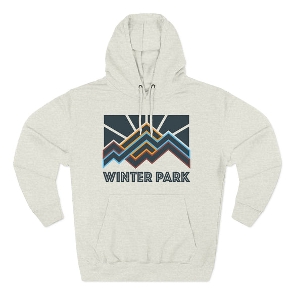 Winter Park, Colorado Hoodie - Retro Mountain Unisex Sweatshirt