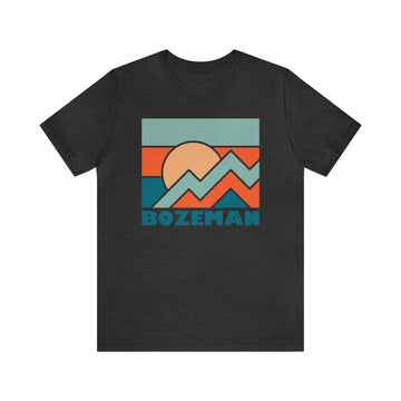 Buy dark-grey-heather Bozeman, Montana T-Shirt - Retro Unisex Bozeman Shirt