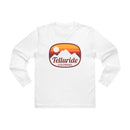 Telluride, Colorado Mens Base Long-sleeve Tee - Retro Ombre Heavy Weight Long Sleeve T-shirt-3