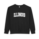 Illinois Toddler Sweatshirt - Illinois Toddler Crewneck Sweatshirt-3