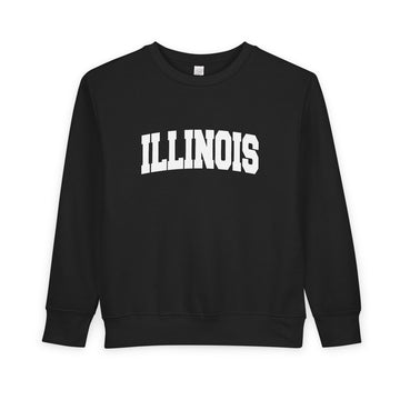 Buy black Illinois Toddler Sweatshirt - Illinois Toddler Crewneck Sweatshirt