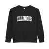 Illinois Toddler Sweatshirt - Illinois Toddler Crewneck Sweatshirt