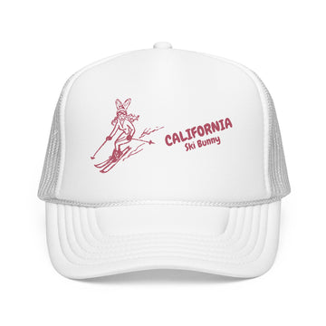 Buy white California Ski Bunny Foam Trucker Hat