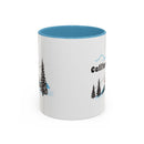 California Retro Snow Skiing Mountain 11 oz Mug, Ski Lodge Decor Coffee Cup, Mountain Gondola Lover Gift, Retro Skiing Mug-5