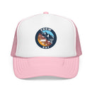 Snow Day Retro Ski Lift Mountain Foam Trucker Hat-2